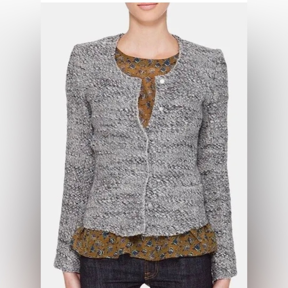 IRO Paris Sveva Boucle Wool Alpaca Blend Blazer Jacket, Size 1